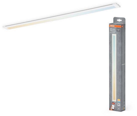 Osram SMART+ Wifi onderbouwlamp smal 50x3,75 met TW, wit, aluminium behuizing, IP20