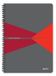 Leitz Office Notitieboek A4 Gelijnd - met PP Omslag - 80 Grams Papier - Rood