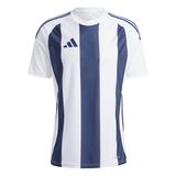 adidas heren Striped 24 Jersey Shirt, team navy blue 2/white/white, XS