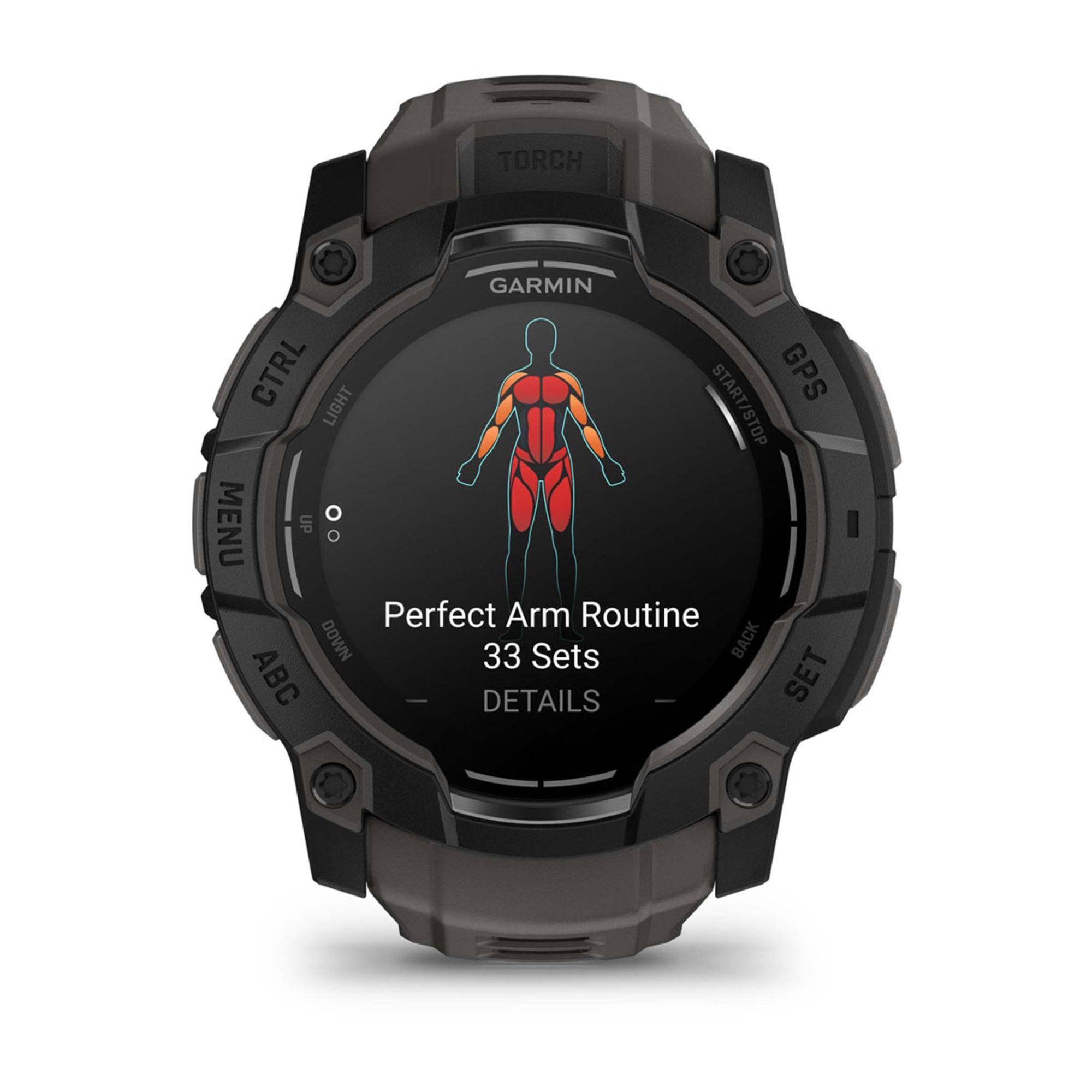 Garmin Instinct 3 - 50mm - AMOLED - Black Bezel with Charcoal Band - WW