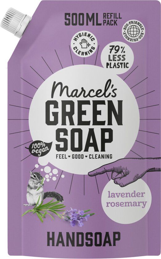 Marcel's Green Soap Handzeep Lavendel & Rozemarijn Navulling 500ml