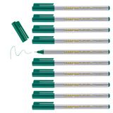 edding 89 - Fineliner - Groen - 10 stiften - Extra-fijne ronde punt 0,3 mm