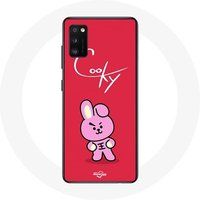 Maniacase Hoesje voor Samsung Galaxy S20 Plus BTS Bangtan Boys BT21 Cooky Rode Achtergrond