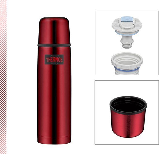 Thermos Light & Compact 0,75 l Rood Roestvrijstaal