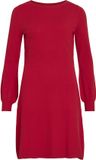 VILA VIKALIA L/S BOATNECK KNIT DRESS RP1/KA Dames XXL Mars Red