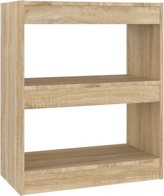 vidaXL Boekenkast / kamerscherm 60x30x72 cm sonoma eikenkleurig