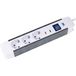 as - Schwabe 18663 3-Weg Flash-Contactstrips met Aan-Uitschakelaar, IP20, 1,5 meter Kabellengte, Wit
