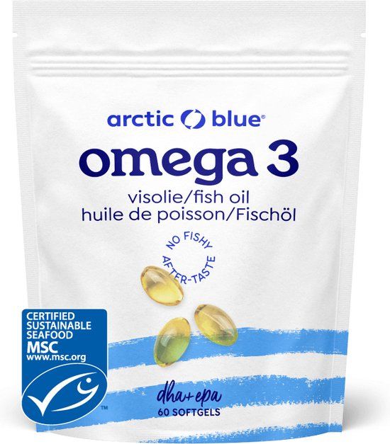 Arctic Blue Omega 3 Visolie Capsules - 60 stuks - MSC Keurmerk