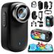 Action cam 4K bodycam - Wi-Fi - grand angle 150 degrés - Avec carte 32 Go - Étanche jusqu'à 30 m