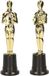 Merkloos / Sans marque Rubies Nederland b.v. Filmster/Oscar award beeldje - 5x - goud - 22 cm - Hollywood thema film trofee