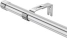 Bol Tringle à rideaux pour rideaux à œillets - Réglable - 76-340 cm - Argent - Métal
