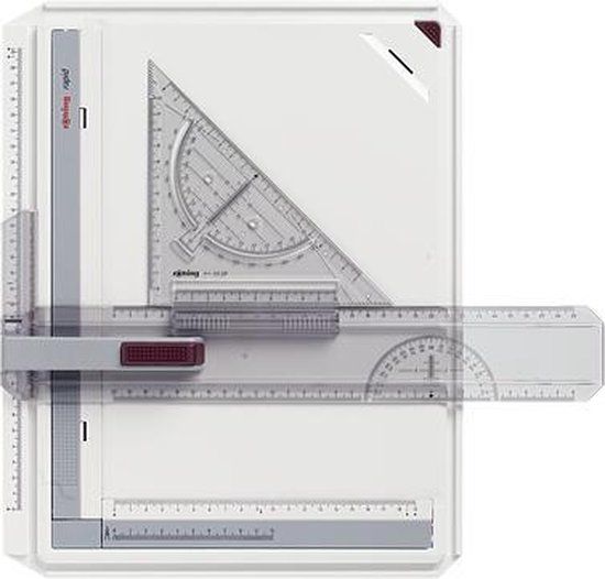 rOtring Rapid A4 Tekentafel met Collegekoffer - Kunststof - Transparant