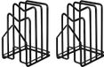 Support de planche à découper sans marque - Organiseur pour casseroles, couvercles et plaques de cuisson - Noir - Acier