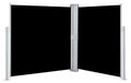 StarTech Zwart uitschuifbare zonneschermmarkies - Bescherming tegen zon en wind - 140 x 600 cm - Geschikt voor tuin, terras en erf