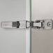 Sotech 2 x charnière universel pour porte en verre ou miroir 110° incl. plaque de montage linéaire Hauteur 6 mm avec vis Euro, réglage excentrique, charnière de meuble avec capuchons