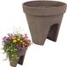 Goliat Pot De Fleurs Goliat Classic Beige En Plastique Pour Balustrade