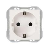 Schuko-stopcontact Simon 270 Schuko-stopcontact 16 A 250 V ~ met schroefbevestigingssysteem wit mat