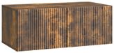 Support mural meuble TV 78,5 x 41 x 30 cm chêne fumé bois modifié