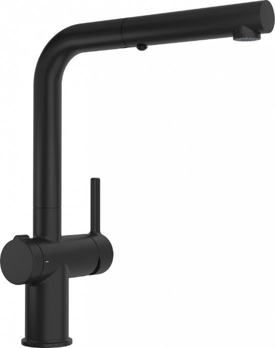Franke Active Twist Keukenkraan Zwart - Uittrekbare Uitloop - 115.0669.769