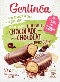 Nutrition & Sante Benelux Mijn Pauze Maaltijdrepen - Pure & Witte Chocolade - 12 stuks