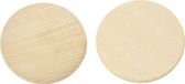 Creativ company Houten knopen, d: 50 mm, china berry, 50 stuks