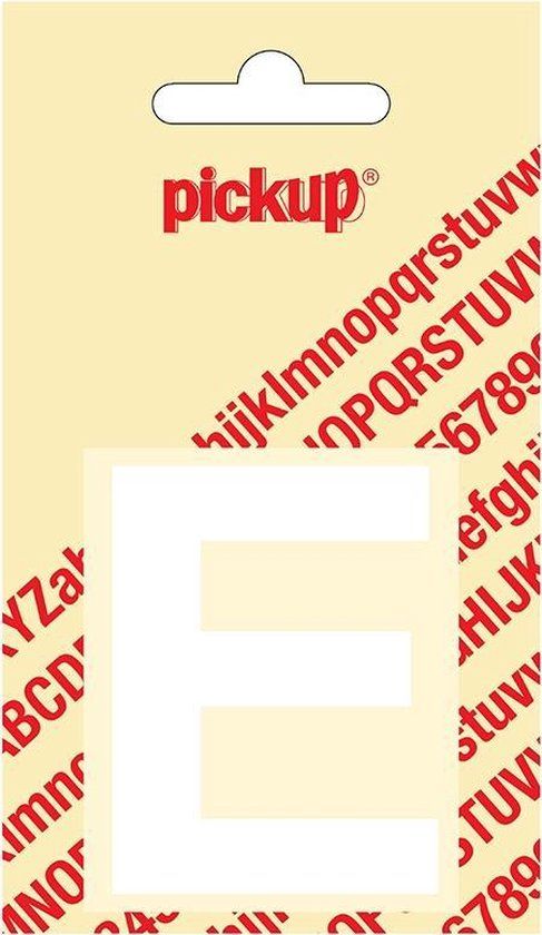 Pickup Plakletter Helvetica 60 mm - Wit E