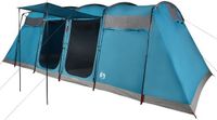 vidaXL Tunneltent voor gezin 8-persoons waterdicht blauw