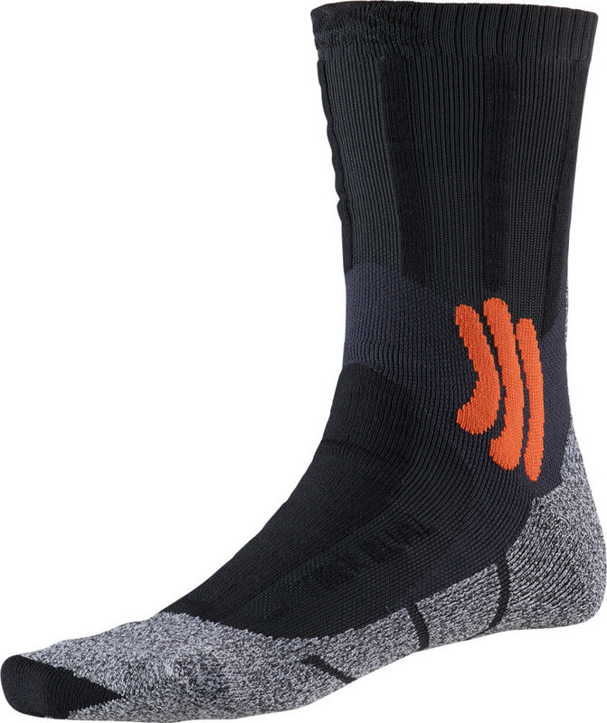 X-SOCKS Trek Dual Sokken Heren, granite grey/bonfire orange EU 39-41 2019 Trekking- & Wandelsokken