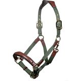 HKM Luna Leren Halster Groen Bruin Pony