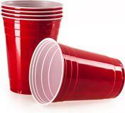 Vivaloo 100 Party Cups Herbruikbaar - Original American Red Cups - Bierpong Bekers - Inhoud 16oz (473ml) Drinkbeker - Vaatwasserbestendig - Rode Party Cups