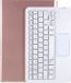 Lunso - Afneembare Keyboard Hoes - Geschikt voor Lenovo Tab P11 Pro - Roze Goud