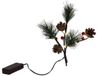 Svenska Living Kunsttak Kerstdecoratie met LED Verlichting 20cm Rood