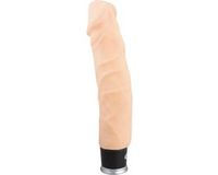 Nature Skin – ‘Big Vibe’ Vibrator met Dikke Aders en Uitgesproken Eikel Zijdezacht Gevoel – 23 cm – beigeig