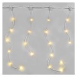 EMOS Led-lichtsnoer, 100 leds, drop-lichtsnoer, 7,2 m lange kerstlichtketting + 5 m voedingskabel incl. voeding, 8 lichtmodi voor feestjes, Kerstmis, IP44 voor binnen en buiten, warmwit