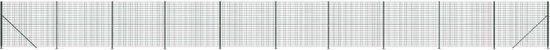 vidaXL Draadgaashek met flens, groen, 2,2 x 25 m