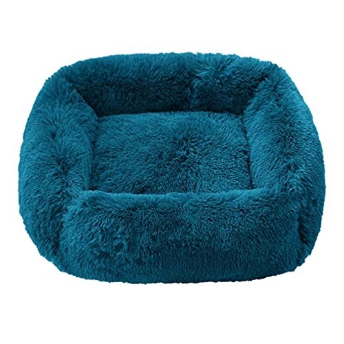 Deluxe groot hondenbed wasbaar rond hondenkussen huisdierbed voor grote en extra grote honden, pluche warme hondenbank slaapmat hondenmand - grijs-120