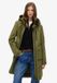 Superdry Lange shell parka met capuchon Dames Khaki Green