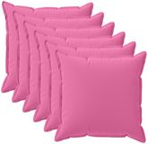 vidaXL Kussensloop 6 stuks Roze 35 x 35 cm Polyester