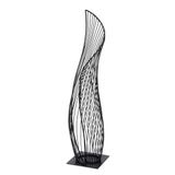 Casablanca Decoratief object La schommel van metaal - mat zwart - hoogte 57 cm x breedte 14 cm - tafeldecoratie