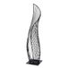Casablanca Decoratief object La schommel van metaal - mat zwart - hoogte 57 cm x breedte 14 cm - tafeldecoratie