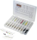 Tru Components LED-assortiment rood, groen, geel, blauw, wit rond 3 mm, 5 mm