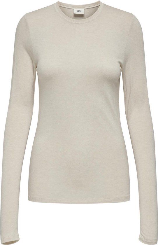 Jacqueline de Yong Jdysuma Woolblend Long Sleeve T-Shirt - Whitecap Grey - Women's Size M