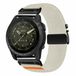 By Qubix - Nylon bandje met parachute sluiting - Sterrenlicht - Geschikt voor Garmin Fenix 9 / 9 pro - 51mm