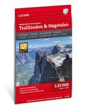 Romsdalen: Libri GmbH High alpine map- Romsdalen: Trolltindan & Høgstolen - Høyfjellskart