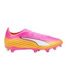 PUMA ULTRA 6 MATCH FG/AG uniseks voetbalschoenen, Roze/Wit, Maat 48