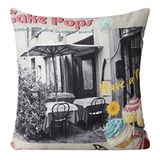 Eurofirany Decoratieve Kussenhoes 40x40cm - Vintage Hart, Microfiber, Multicolor