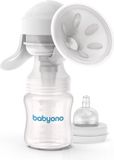 Babyono Handmatige Borstkolf - Wit, BPA-vrij, Steriliseerbaar, Draagbaar