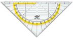 WEDO Geodriehoek Standaard, Schuine Zijde 160 mm