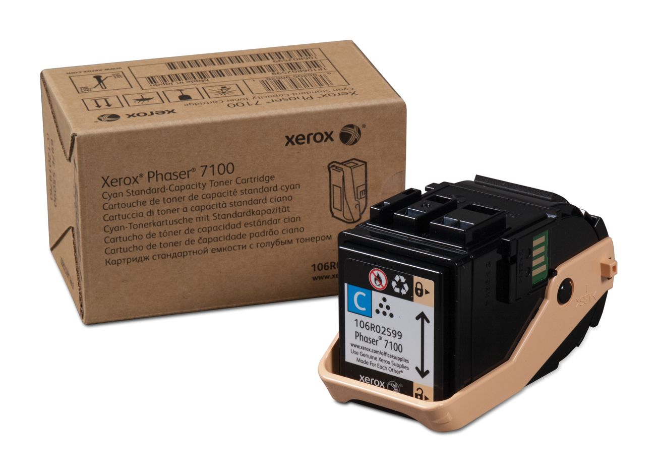 Xerox Phaser 7100 Cyan Toner Cartridge (4,500 pages) - 106R02599