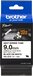 Brother HSE221E Labeltape krimpkous - Wit / Zwart - 9.0 mm - 1.5 m